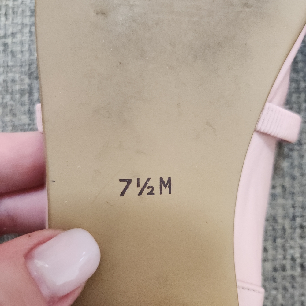Nordstrom Pink Leather Mary Jane Flats - Picture 8 of 8